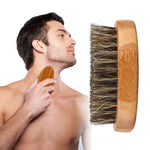 8cm Men Boar Hair Bristle Beard Brush
